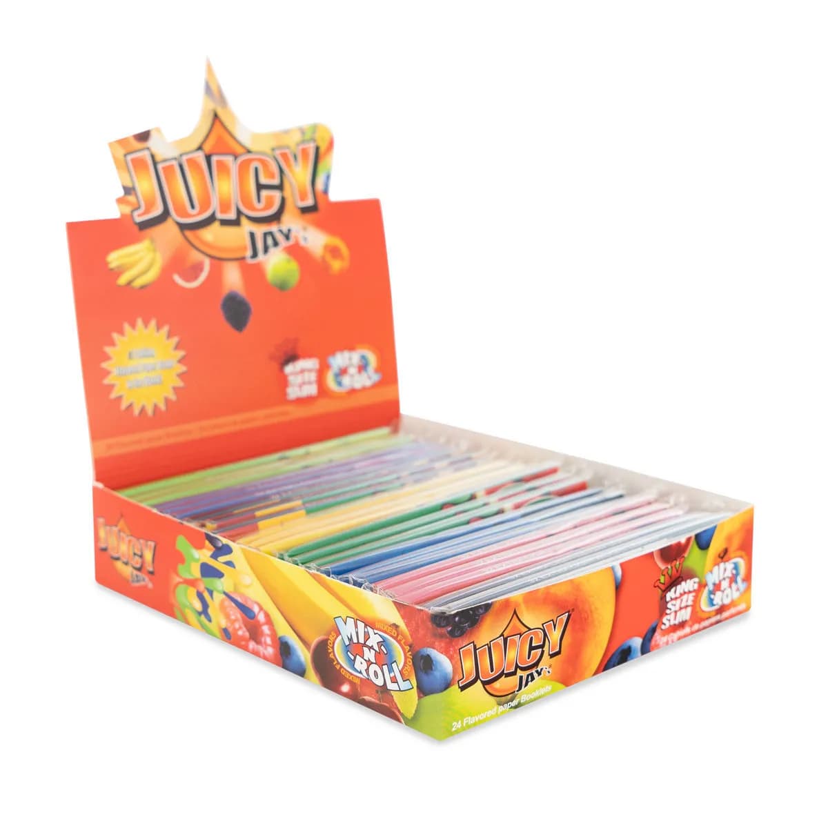 Juicy Jay's King Size Slim Mix 'n' Roll -maustetut sätkäpaperit