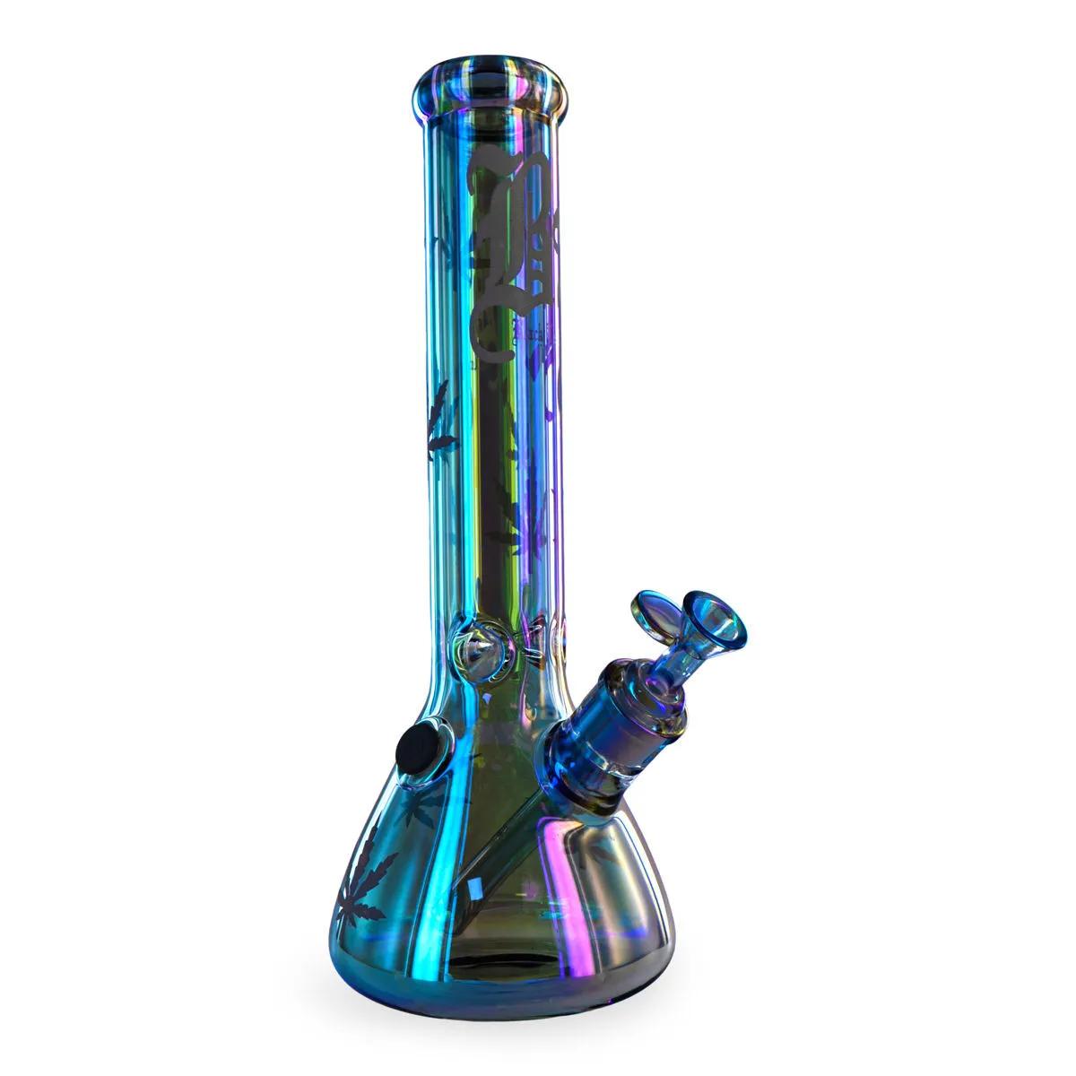 Black Leaf Beaker-jäävesipiippu Rainbow