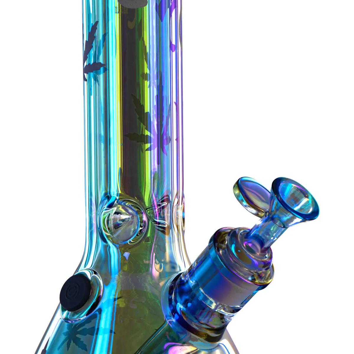 Black Leaf Beaker-jäävesipiippu Rainbow
