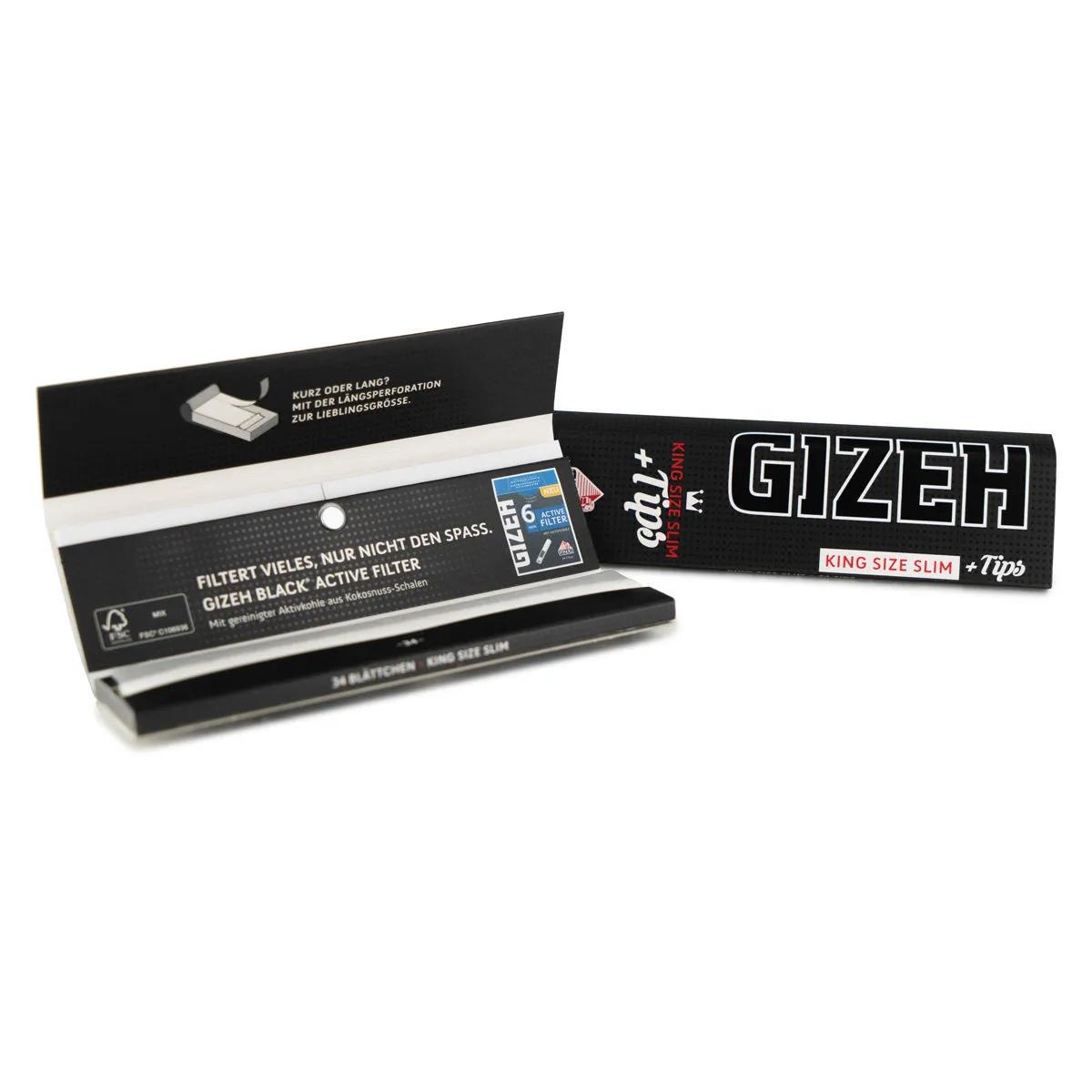 Gizeh King Size Slim -sätkäpaperit + filtterit