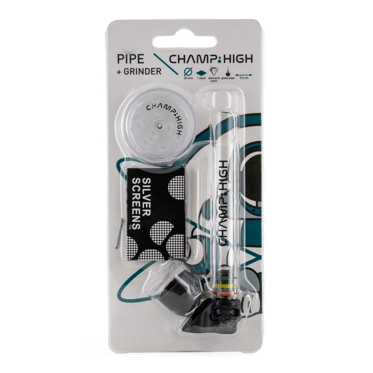 Champ High piippu- ja grinder-setti