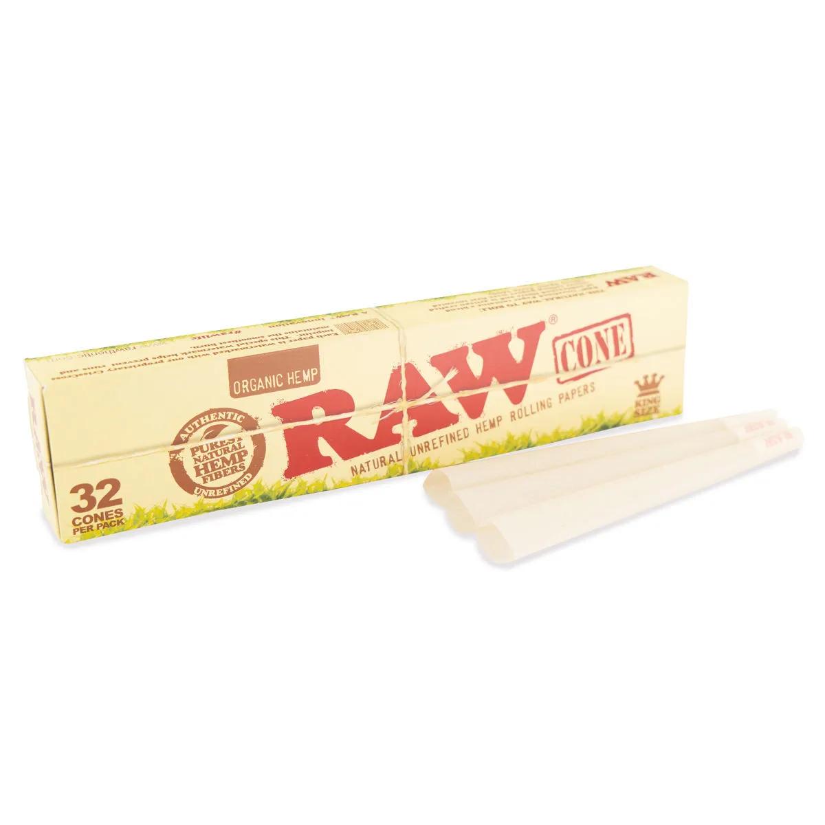 RAW Hamppukartiot, esikäärityt King Size (32 kpl)