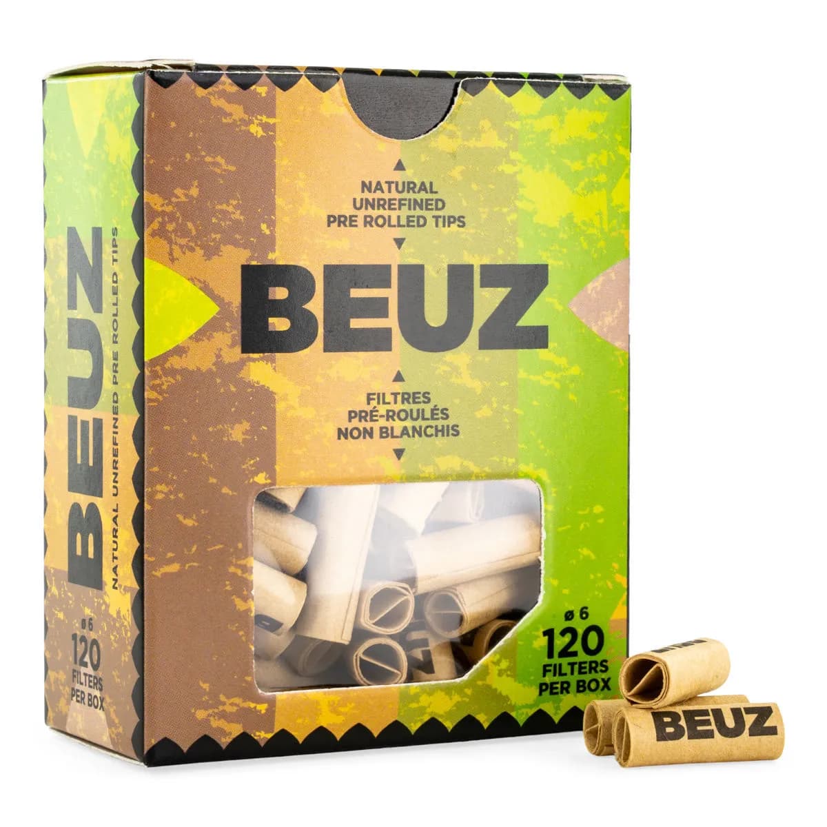 BEUZ Brown esirullatut filtterit (120 kpl)