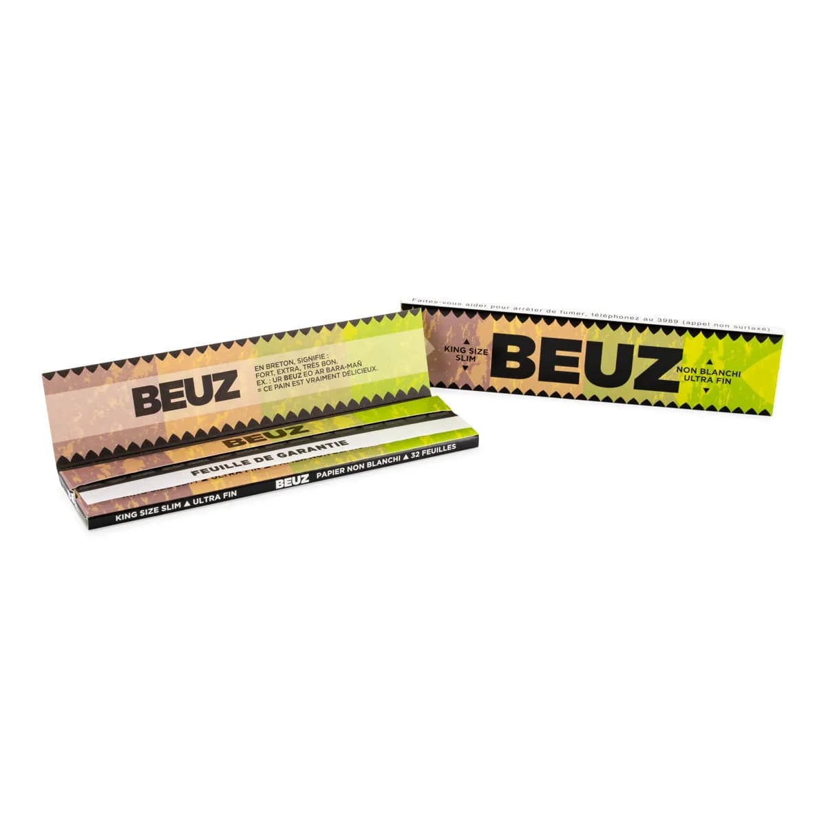 BEUZ valkaisemattomat sätkäpaperit King Size Slim