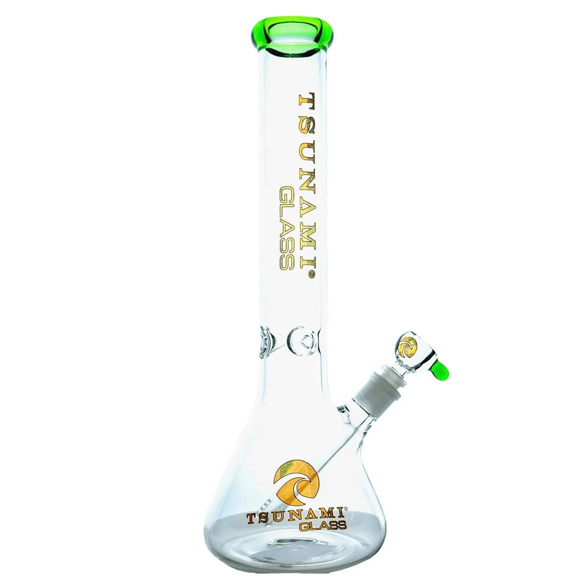 Bong pullopohjalla ja jääpidikkeellä 15'' (Tsunami Glass)