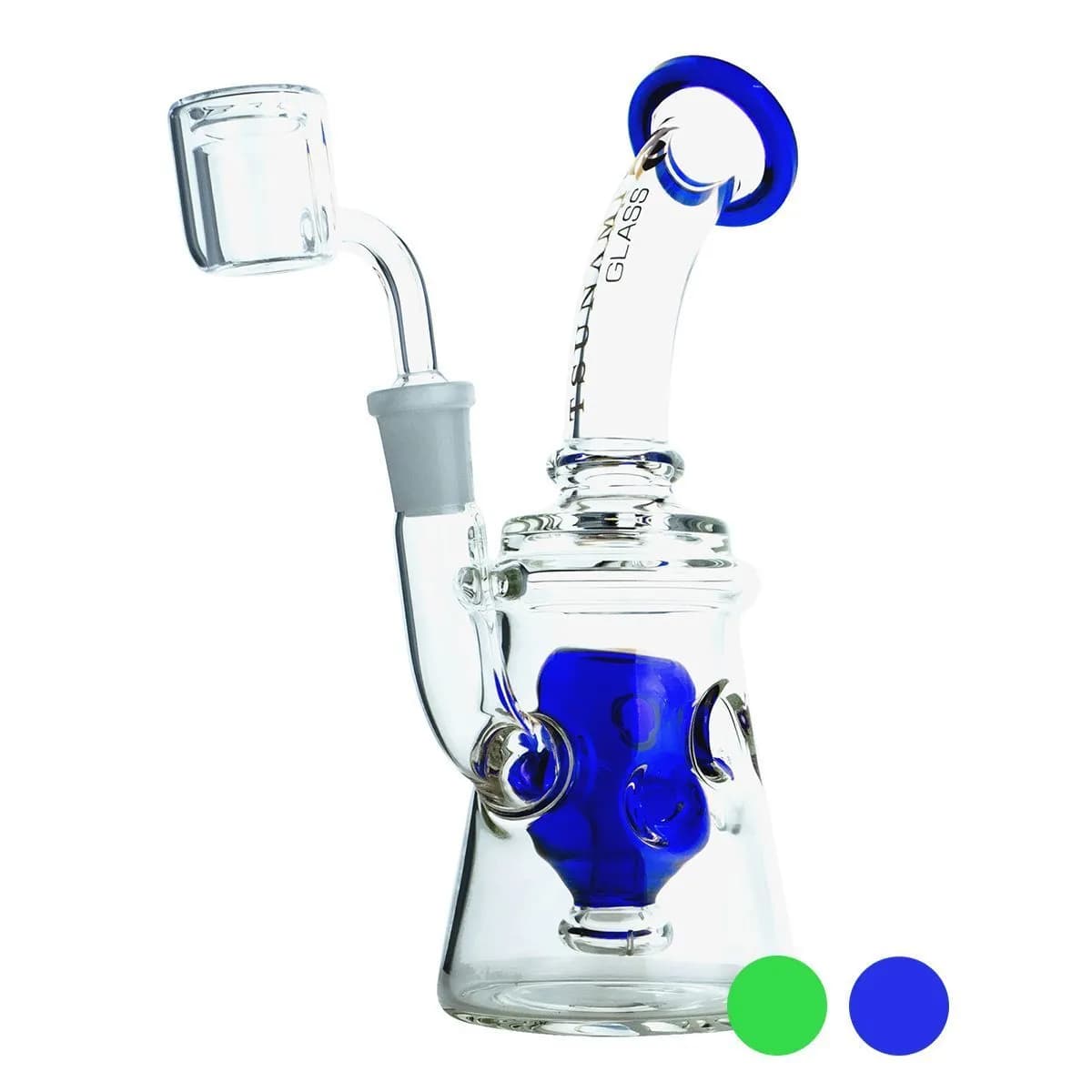 Tsunami Glass Swiss 9'' suihkupää-konsentraattibongi