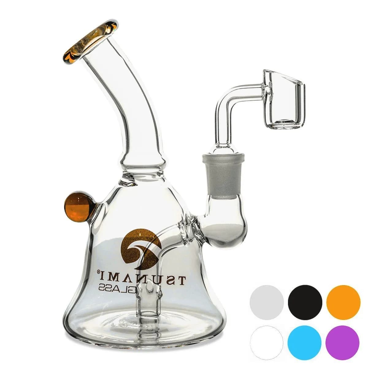 Dab-rig Mini Bell 6″ (Tsunami Glass)