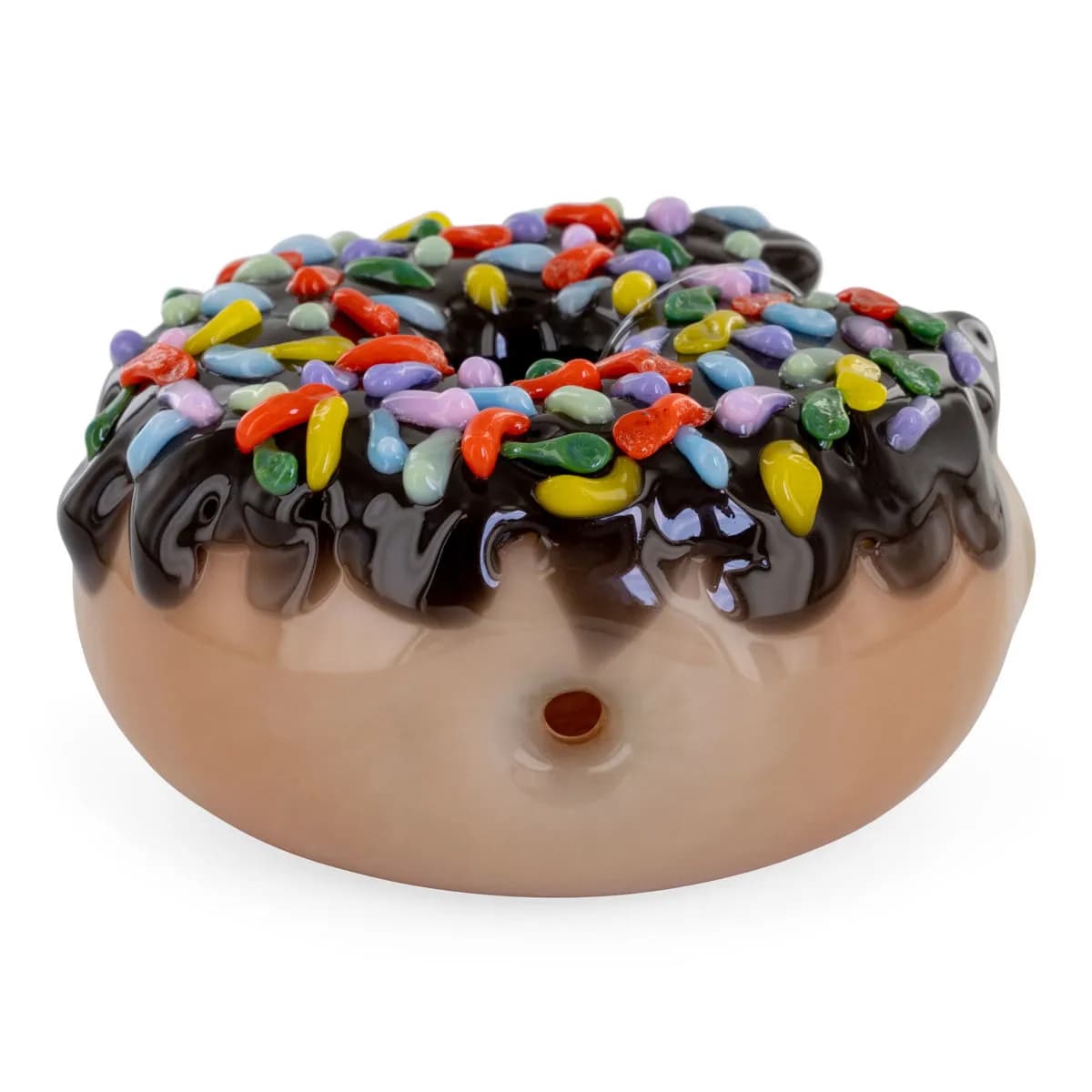 Donut Bite Me lasinen käsipiippu