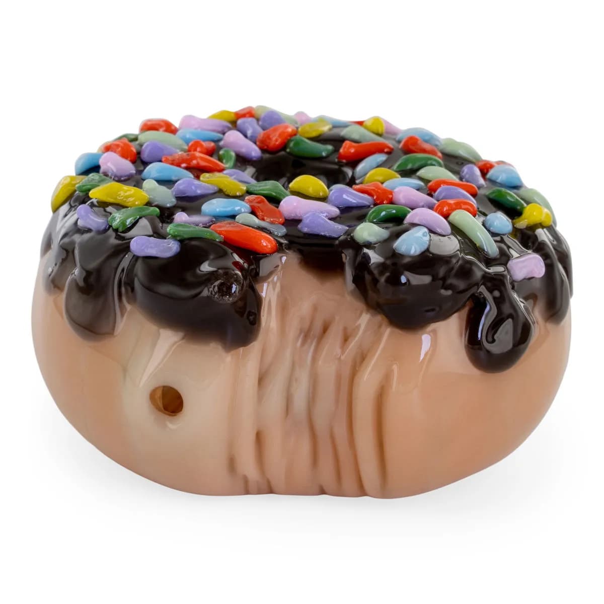 Donut Bite Me lasinen käsipiippu