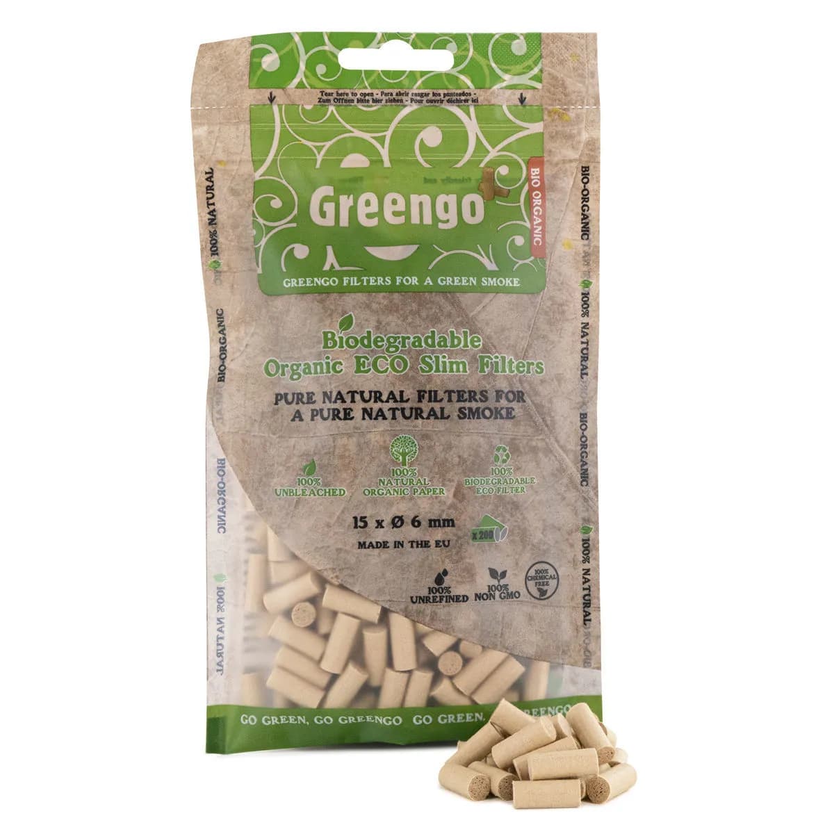 Greengo Natural Slim -suodattimet