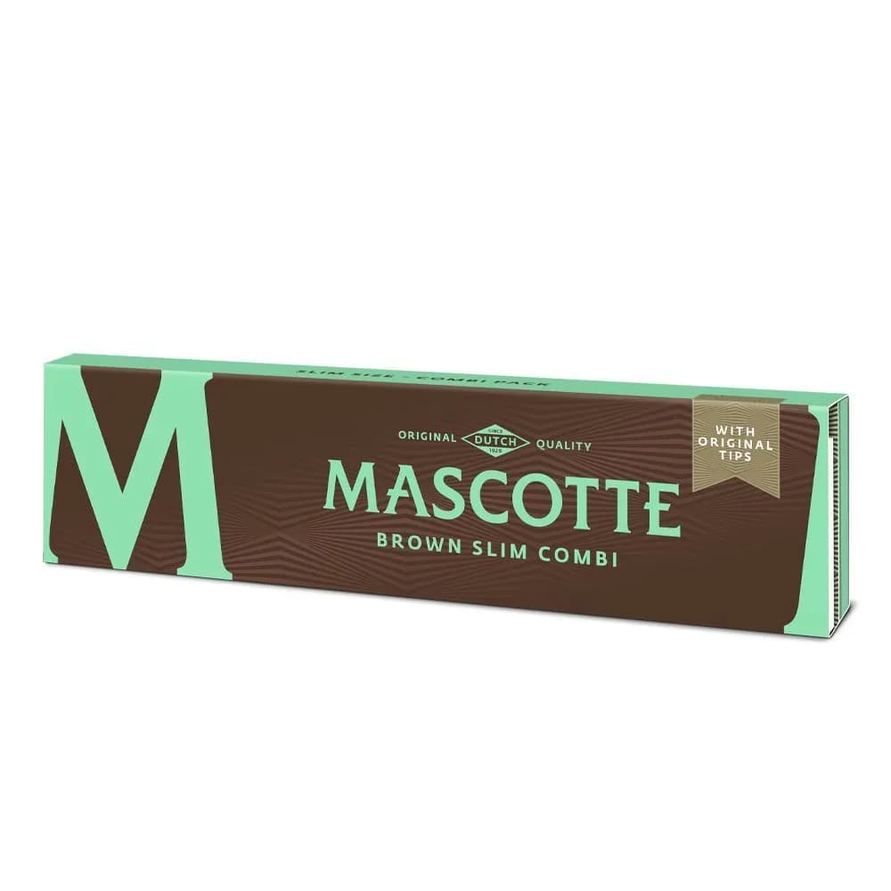 Mascotte Brown Slim -sätkäpaperit + repäistävät filtterit