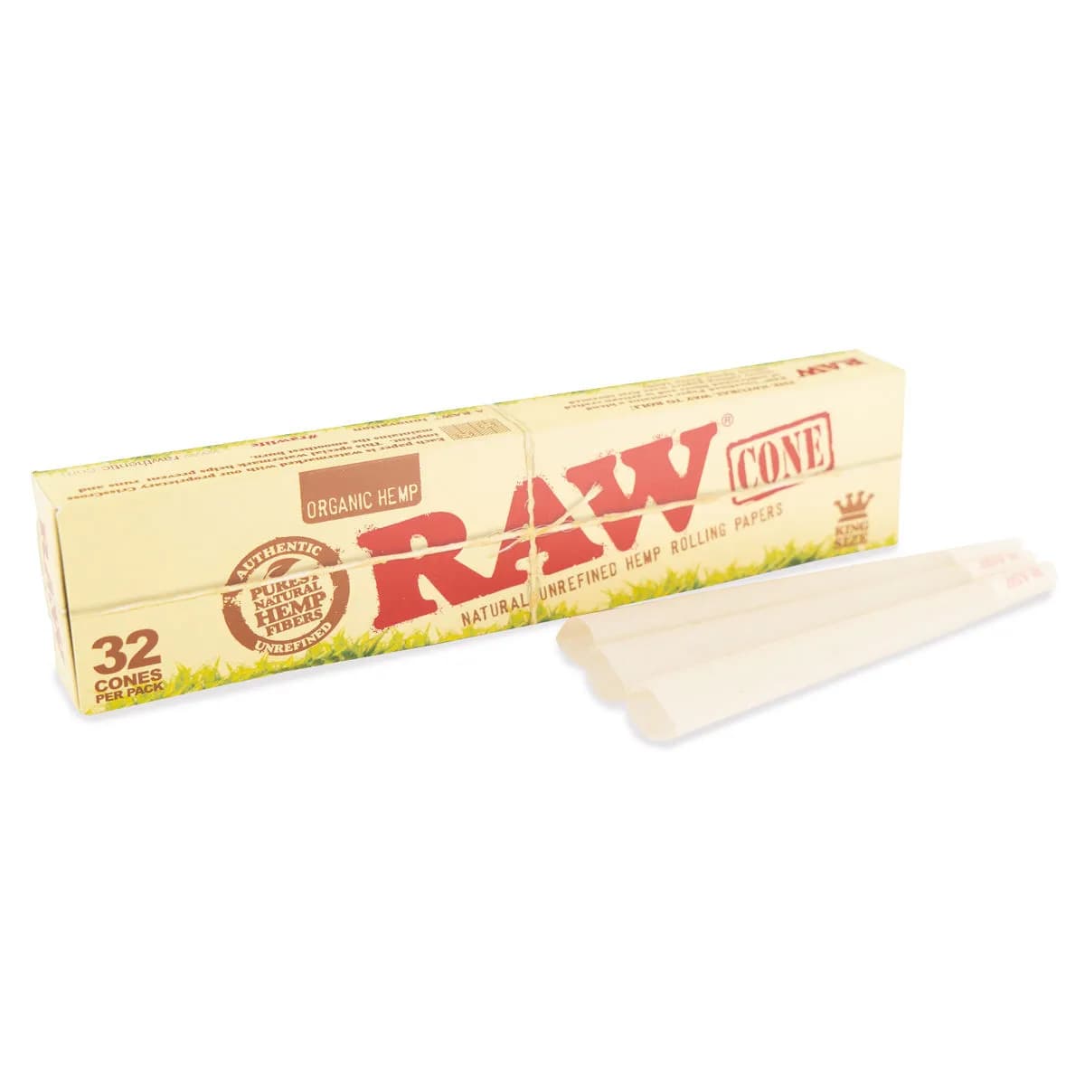 RAW Hamppukartiot, esikäärityt King Size (32 kpl)