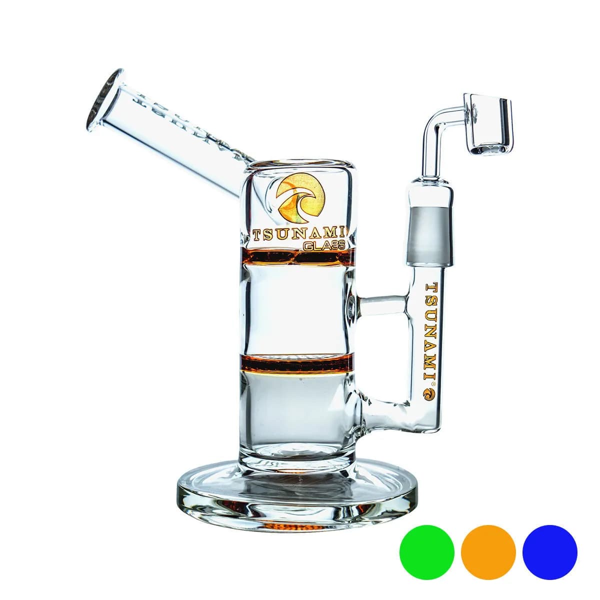 Sivukaulainen Honey Turbine -dabbauspiippu 9" (Tsunami Glass)