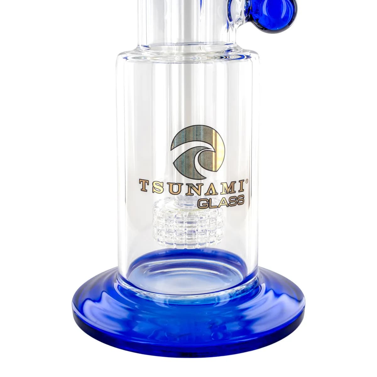 Tsunami Glass Side Neck Shower Head Dab Rig 10'' sivukaulainen bongi