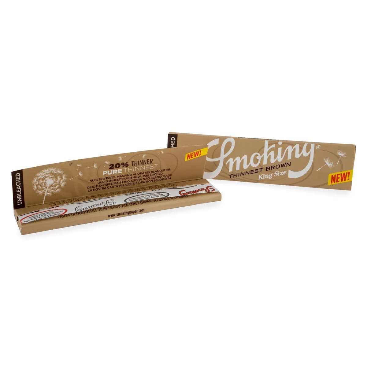 Smoking Thinnest Brown King Size -sätkäpaperit